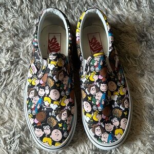 Vans, slip Ons, Peaunts, woman’s 7.